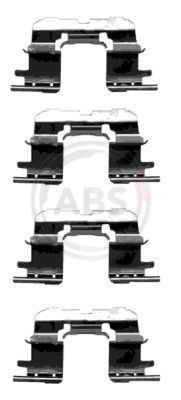 Комплект монтажный тормозных колодок MASTERKIT 77AA190