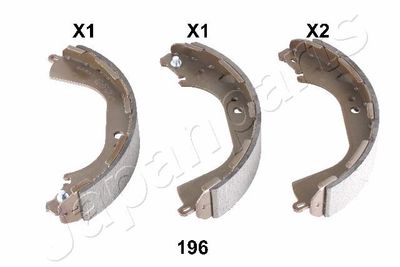 Колодки тормозные барабанные JAPANPARTS GF196AF