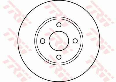Диск тормозной передний TRW DF4018