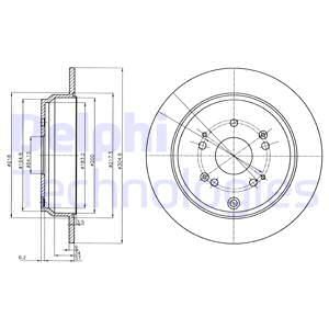 Диск тормозной DELPHI BG4064C