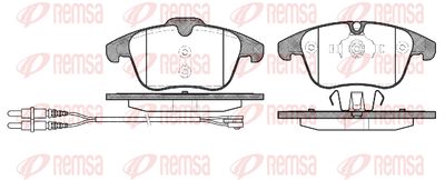 Колодки тормозные дисковые передние REMSA 124901