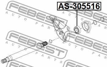 Подшипник привода FEBEST AS305516