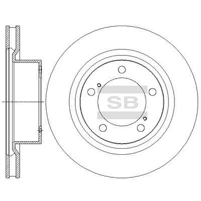 Диск тормозной передний SANGSIN SD4062