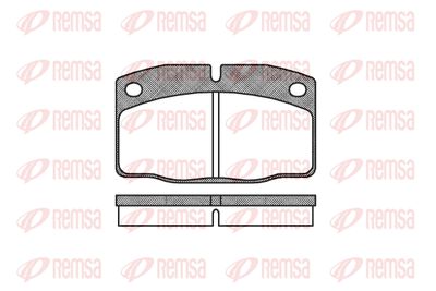 Колодки тормозные дисковые передние REMSA 010100