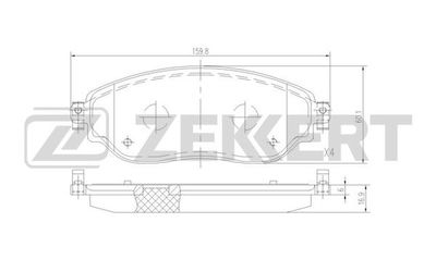 Колодки тормозные дисковые передние Zekkert BS1523