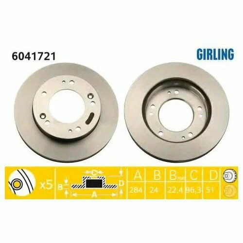 Диск тормозной GIRLING 6041721
