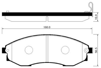 Колодки тормозные дисковые HSB HP4003