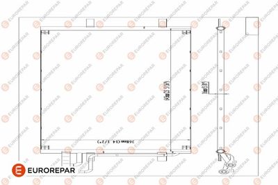 Радиатор кондиционера EUROREPAR 1610159980
