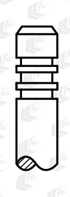 Клапан выпускной MASTERKIT 77BV170