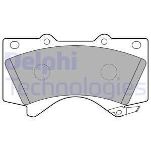 Колодки тормозные дисковые комплект DELPHI LP2134