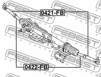 Наконечник рулевой FEBEST 0421FB