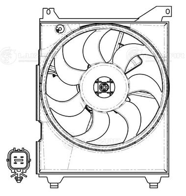 Вентилятор кондиционера LUZAR LFAC0805