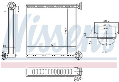 Радиатор отопителя салона NISSENS 73980