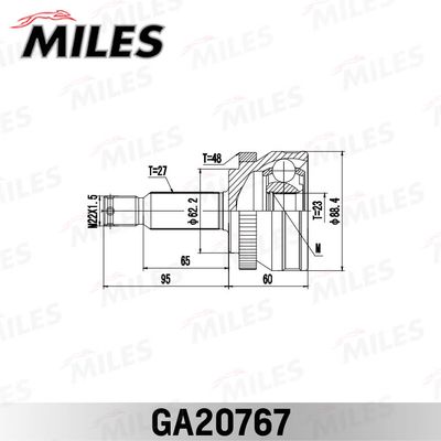 ШРУС наружный Miles GA20767