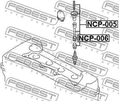 Наконечник катушки зажигания FEBEST NCP006