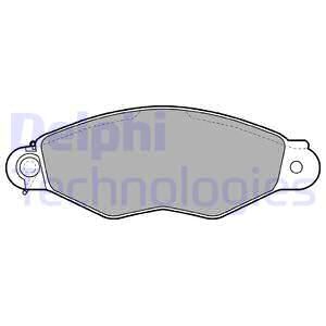 Колодки тормозные дисковые комплект DELPHI LP1610