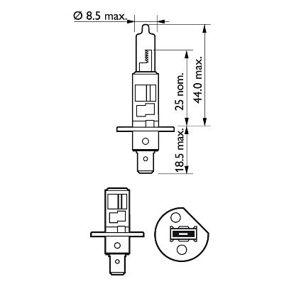 Лампа PHILIPS 12258VPS2