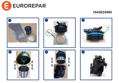 Фильтр топливный EUROREPAR 1643624980