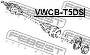 Подшипник привода FEBEST VWCBT5DS