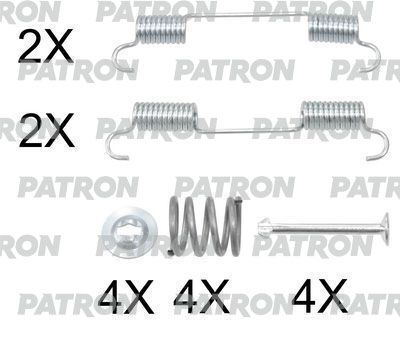 Комплект монтажный барабанных тормозных колодок PATRON PSRK0255