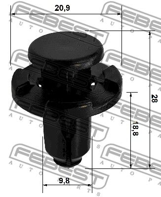 Клипса FEBEST 88570077