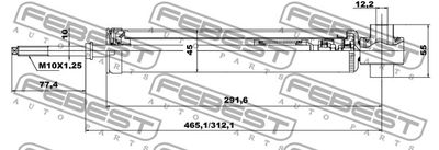 Амортизатор задний FEBEST 04650959R