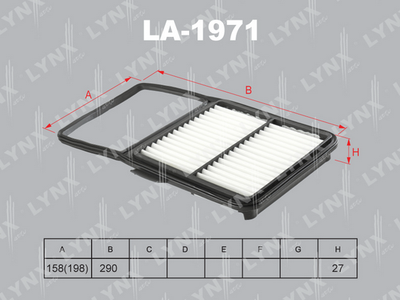Фильтр воздушный LYNXauto LA1971