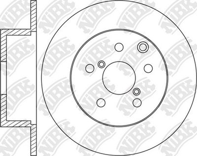 Диск тормозной задний NIBK RN1659