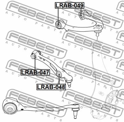 Сайлентблок нижнего переднего рычага FEBEST LRAB048