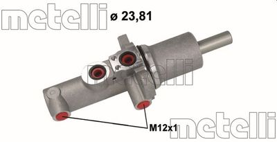 Цилиндр тормозной главный METELLI 051145