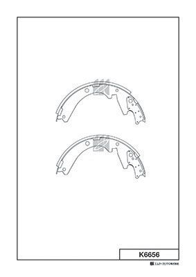 Колодки тормозные барабанные MK KASHIYAMA K6656