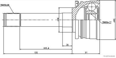 ШРУС внутренний ASVA MTIP5005
