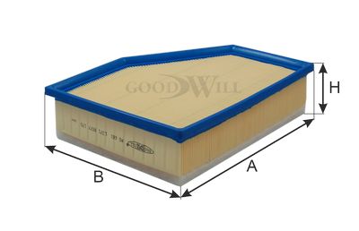 Фильтр воздушный GOODWILL AG661