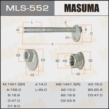 Болт-эксцентрик Masuma MLS552