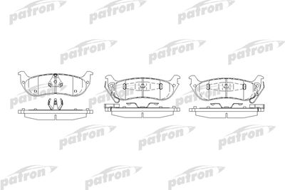 Колодки тормозные дисковые задние PATRON PBP7001