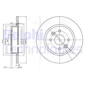 Диск тормозной DELPHI BG3804