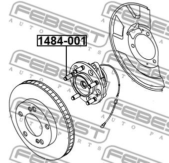 Шпилька колесная FEBEST 1484001