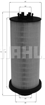 Фильтр топливный MAHLE KX262D