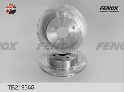 Диск тормозной задний FENOX TB219365