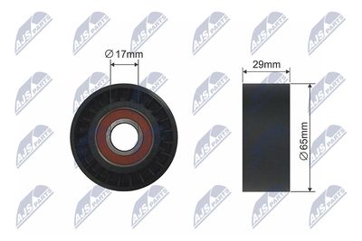 Ролик приводного ремня в сборе JD JHT0012