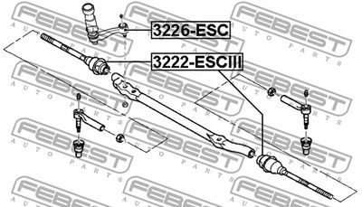 Сошка рулевая FEBEST 3226ESC