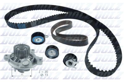 Комплект ГРМ с помпой DOLZ KD052