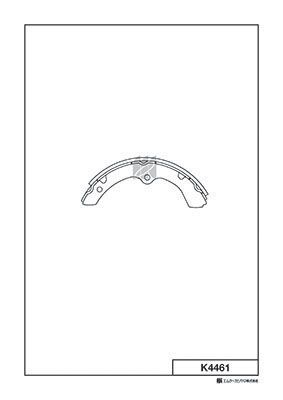 Колодки тормозные барабанные MK KASHIYAMA K4461