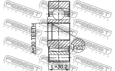 ШРУС карданного вала FEBEST 1211IX35SHA