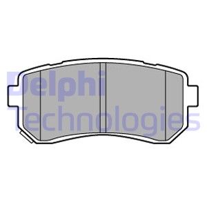 Колодки тормозные дисковые задние DELPHI LP3576