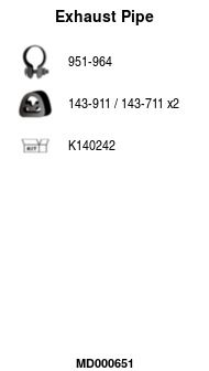 Труба глушителя задняя POLMOSTROW 13272