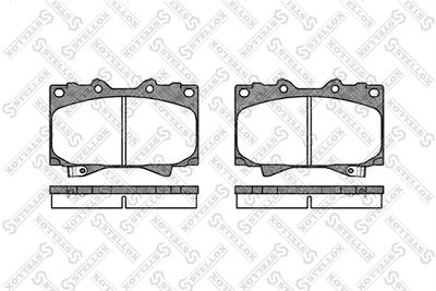 Колодки тормозные дисковые передние STELLOX 718004SX
