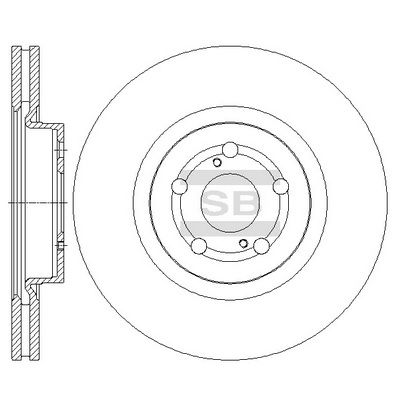 Диск тормозной передний SANGSIN SD4045