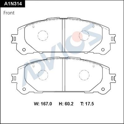 Колодки тормозные дисковые передние TOYOTA 0446502530