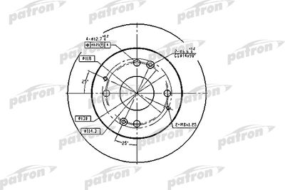 Диск тормозной задний PATRON PBD2669